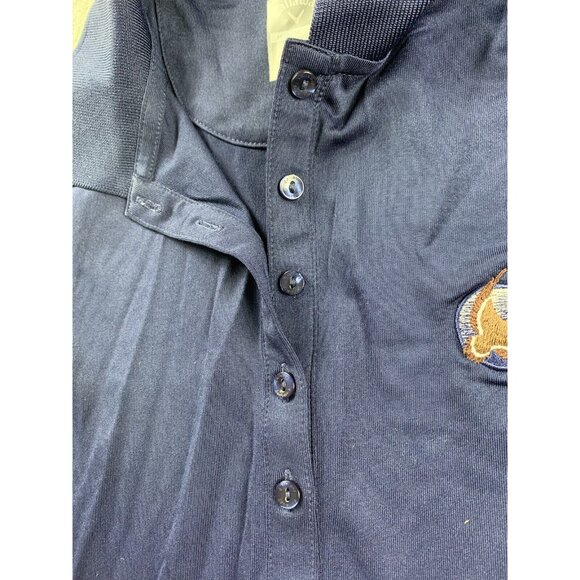 Callaway Shirt Men medium navy Opti Dri Golf Vest Top Pullover half button up - Picture 6 of 13